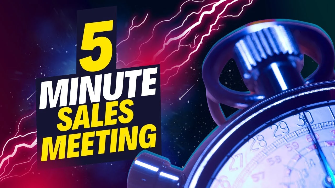 5 minutes sales meeting